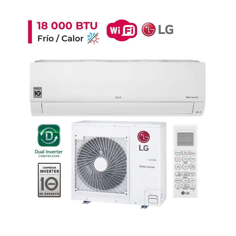 Aire Acondicionado Lg Split De 18,000 BTU/H Inverter Frío/Calor Con Wifi